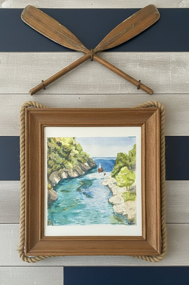 Into the Cove — Watercolor Art Print